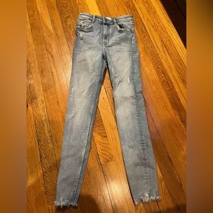 American Eagle denim jeggings crop pants